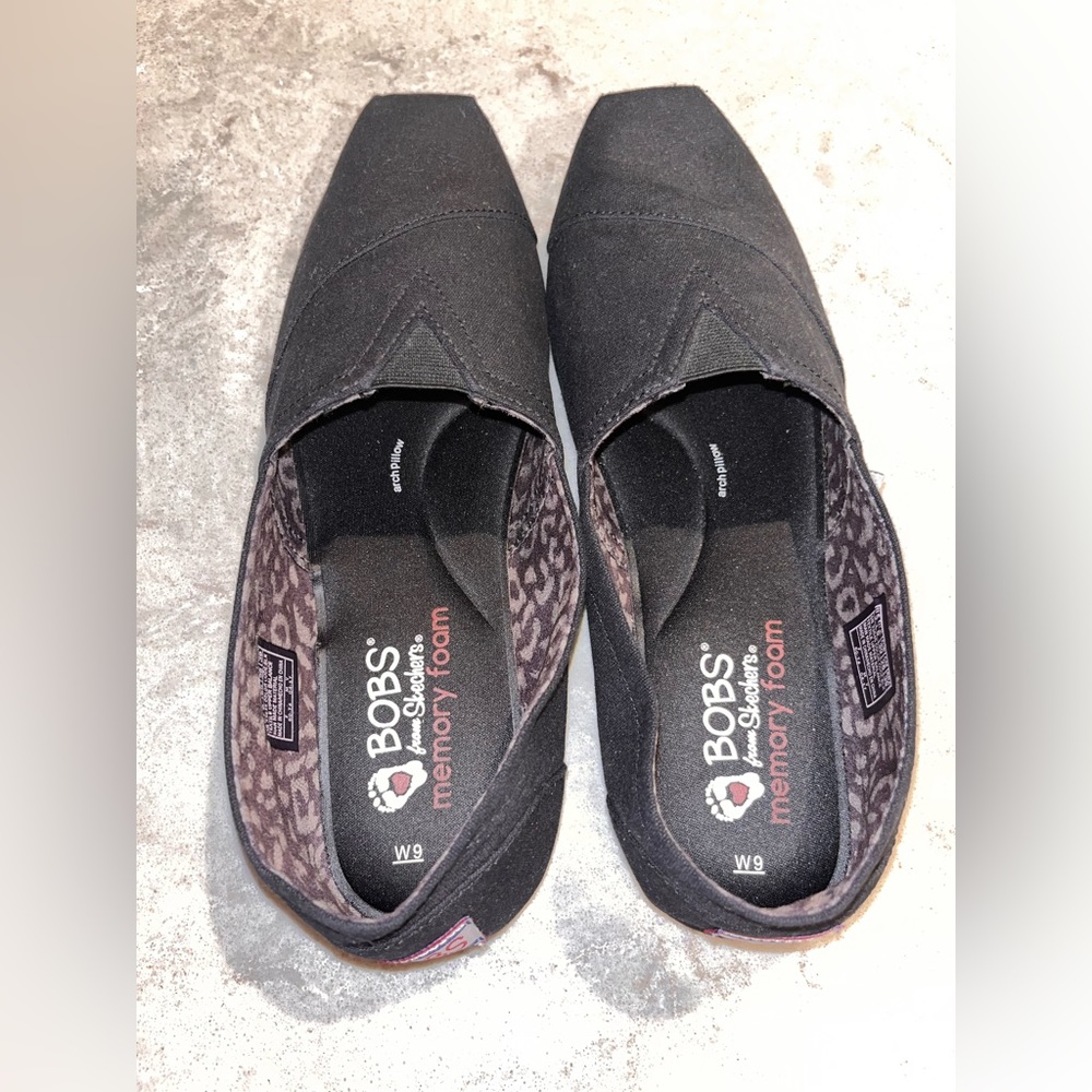 Black Bob's from Skechers Peace and Love Flats Women's size.